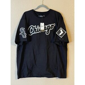 Men's 3XL NWT Chicago White Sox Pro Standard Logo Team Short Sleeve Shirt Black
